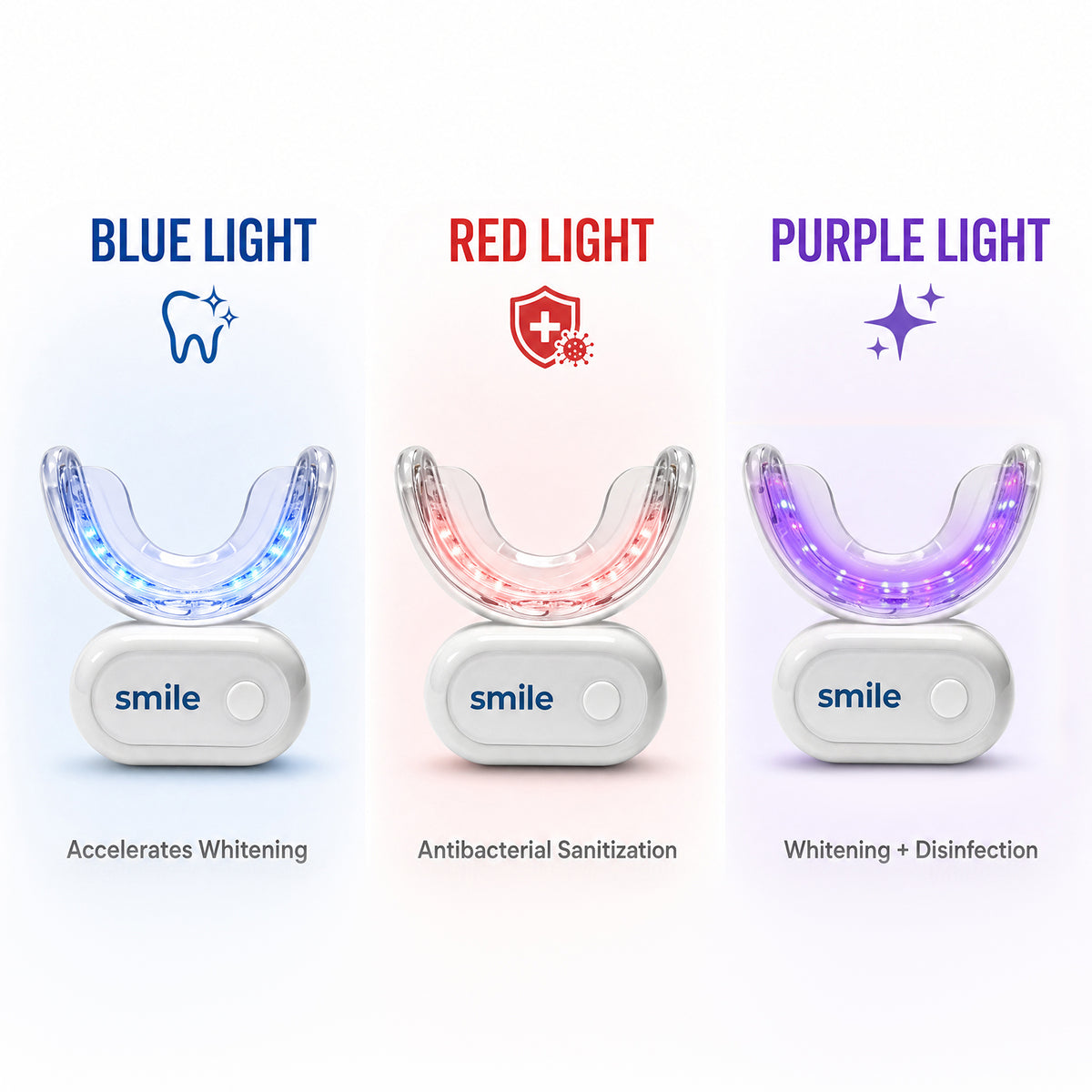 Luxury Teeth Bleaching Gel Pen Wireless LED Teeth Whitening Accelerator Teeth Whitening Kit with UV Self-sanitizing Travel Case