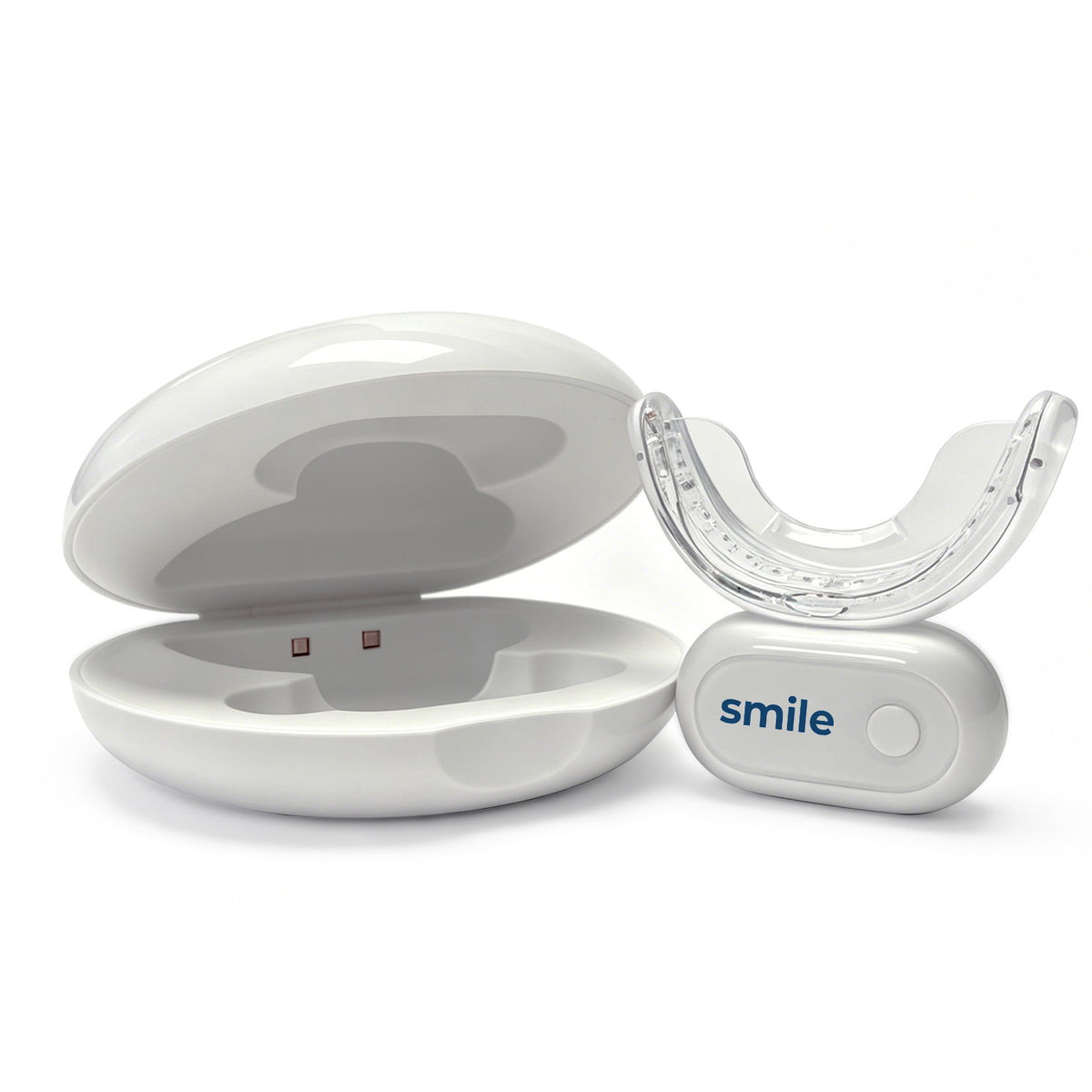 Wireless LED Accelerating Whitening Mouthpiece Rechargeable Teeth Whitening Light with UV Sanitizing Case
