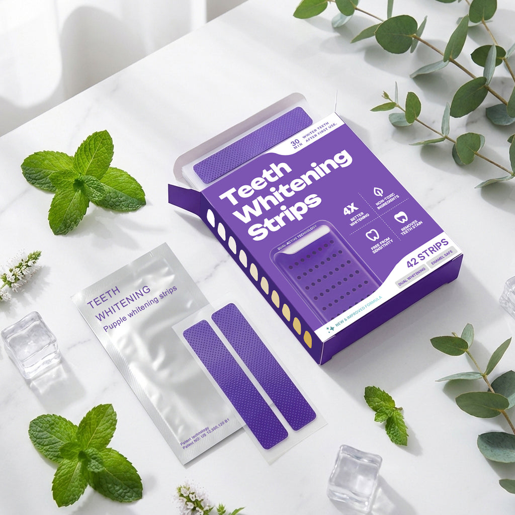 PAP Purple Teeth Whitening Strips – 21-Day Stain Treatment