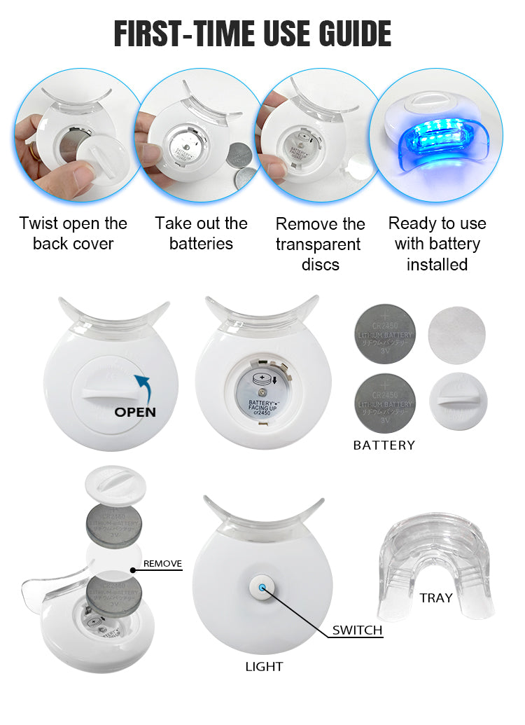 Cool Blue LED Teeth Bleaching Accelerator 10 Minutes Teeth Whitening Light
